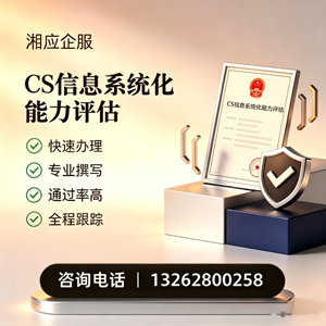 丽水CS信息系统化能力评估申报服务