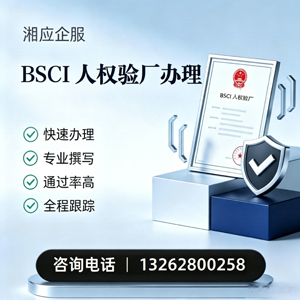 丽水BSCI人权验厂申请服务