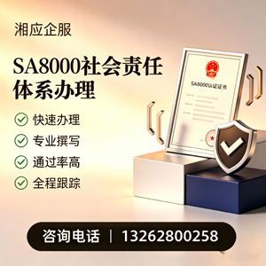 丽水SA8000社会责任体系认证服务