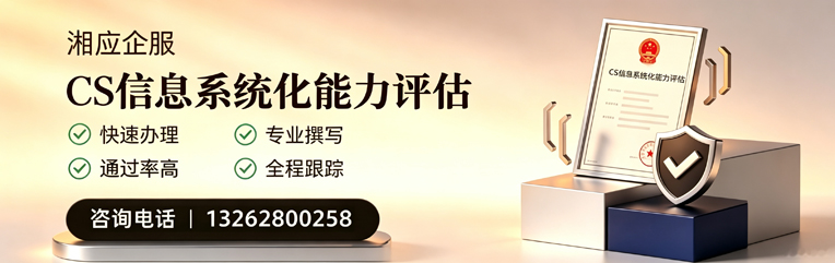 丽水CS信息系统化能力评估申报服务